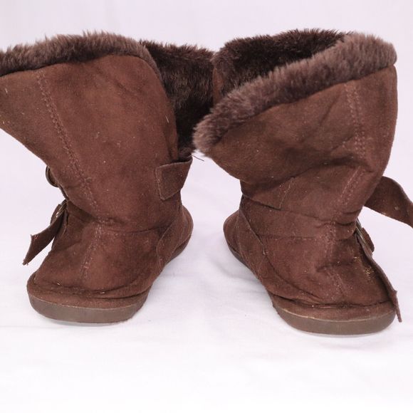 Steve Madden p-maple faux fur lined buckle boot slip on Size 8 - Picture 5 of 9